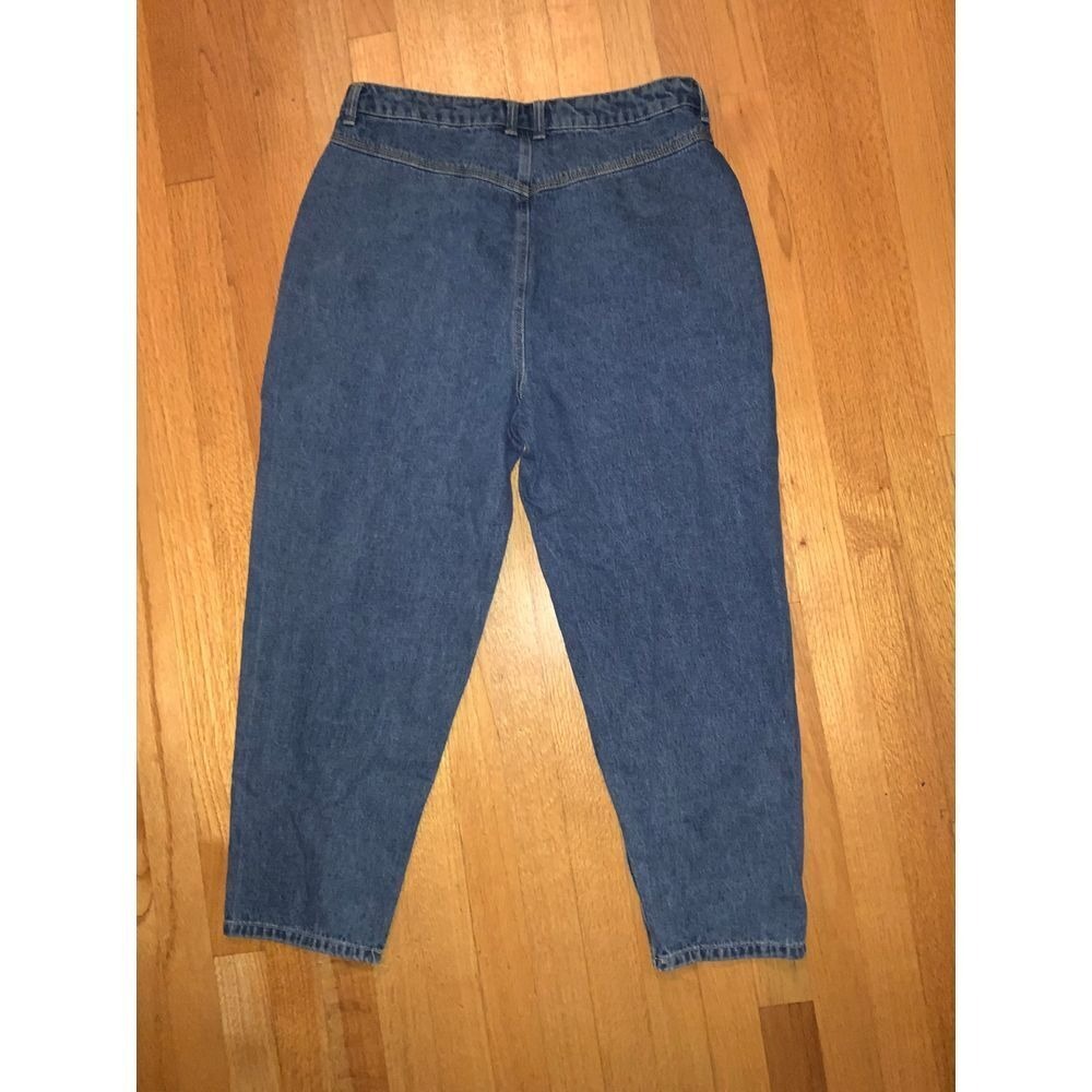 1990's VNTG Revival High Waisted Wide Leg Jeans sz 30 Button Front Detail Denim - Picture 1 of 5